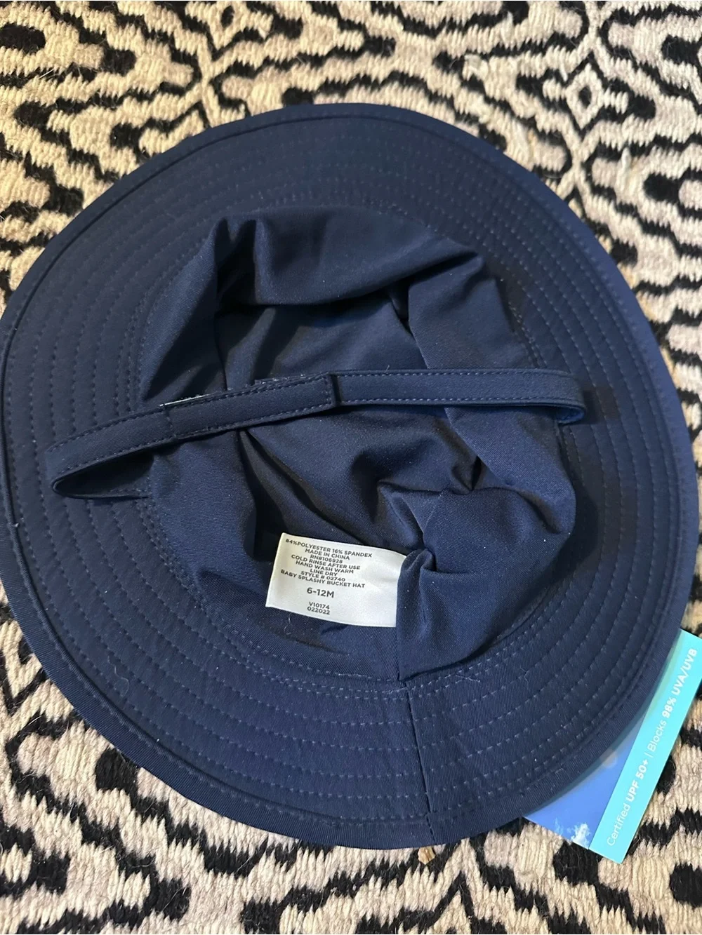 Coolibar Kids UPF 50+ Sun Hat - Navy Blue